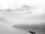 山水画水墨山水画意境山水画