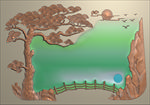 精雕图 茶盘