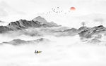 水墨山水画
