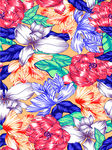 恐龙 字母 桃花 小碎花 喇叭