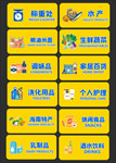 超市区域导视吊牌