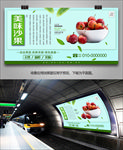 沙果展架单页易拉宝挂画展板灯箱