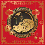 2021牛年新年快乐海报包装