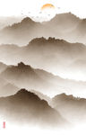 水墨山水画