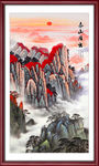 山水画水墨山水画 意境山水画