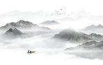 水墨山水画