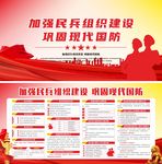 民兵标语 民兵文化墙 民兵素材