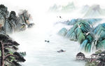 现代新客厅山水画 tif分层