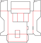 包装盒 刀版图 60A