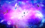 紫色星空