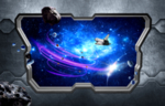 3D立体窗户星空墙绘
