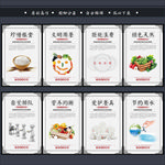 食堂标语 食堂挂画 食堂文化图