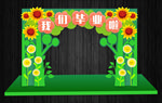 绿色青春活力可爱毕业拱门