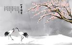 梅花咏梅一身傲骨中式背景墙