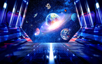 宇宙星空立体画