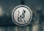 品牌logo玻璃贴纸样机