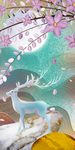麋鹿发财树玄关