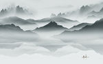 新中式现代新山水画 TIF分层