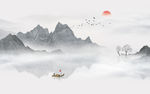 中式山水画