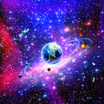 紫色星空