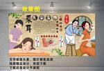 采耳背景墙
