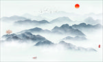 山水画 水墨山水画 意境山水画