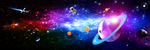紫色星空