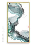 新中式山水水墨画
