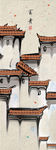 中式民俗古风玄关屏风装饰画