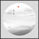 山水画水墨山水画意境山水画