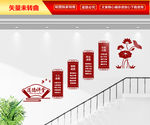 道德讲堂楼梯文化墙