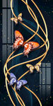蝴蝶星空玄关装饰画