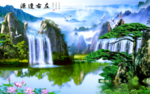 山水画水墨山水画 意境山水画