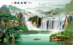 山水画水墨山水画 意境山水画