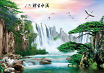 山水画水墨山水画 意境山水画