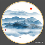 新中式山水画