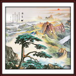迎客松国画迎客松