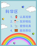科学区区域牌