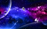 紫色星空