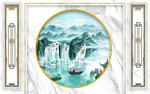 新中式背景墙