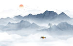 水墨山水画