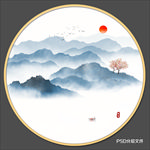禅意水墨画
