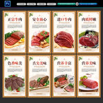 牛肉牛肉文化牛肉展板