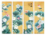 荷花国画