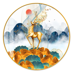 叶子线山水装饰画