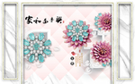新中式背景墙