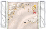 新中式背景墙