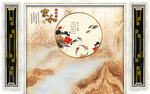 新中式背景墙