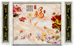新中式背景墙