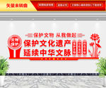 文物保护文化墙 文化遗产